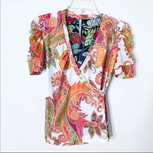 Just Living Floral Paisley blouse
